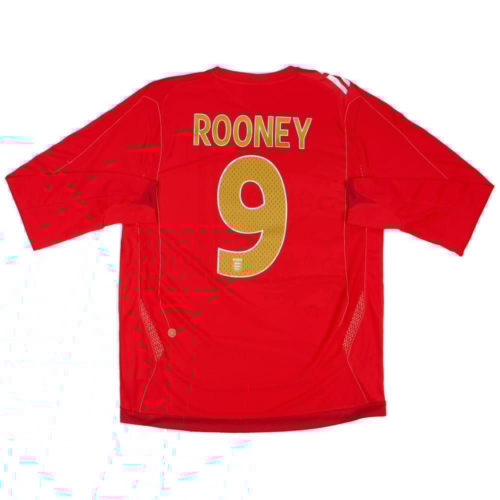 2006-08 England Away Shirt Rooney #9 - 9/10 - (L)