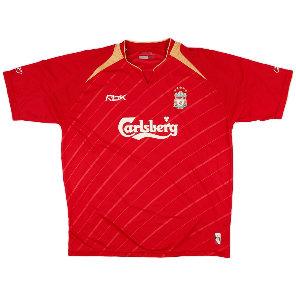 2005-06 Liverpool CL Home Shirt - 7/10 - (XL)