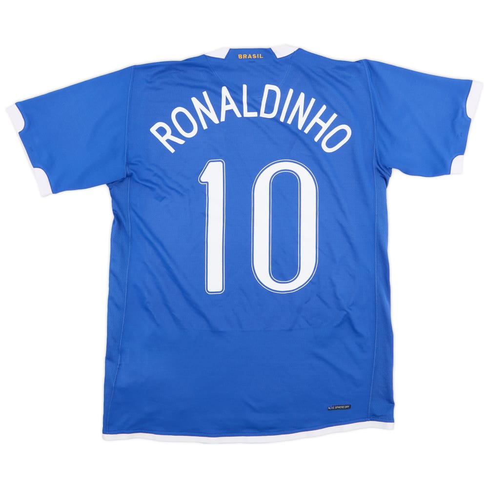 2006-07 Brazil Away Shirt Ronaldinho #10 - 9/10 - (M)