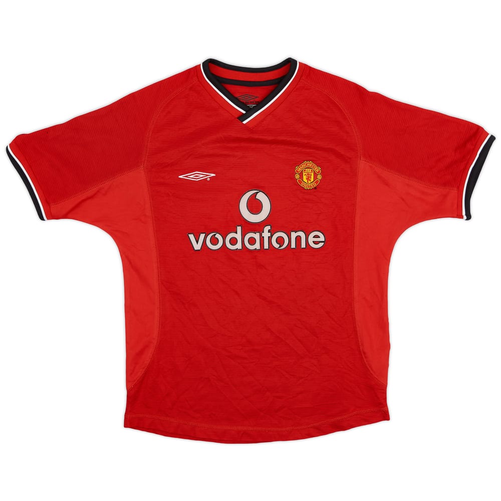 2000-02 Manchester United Home Shirt - 8/10 - (M.Boys)