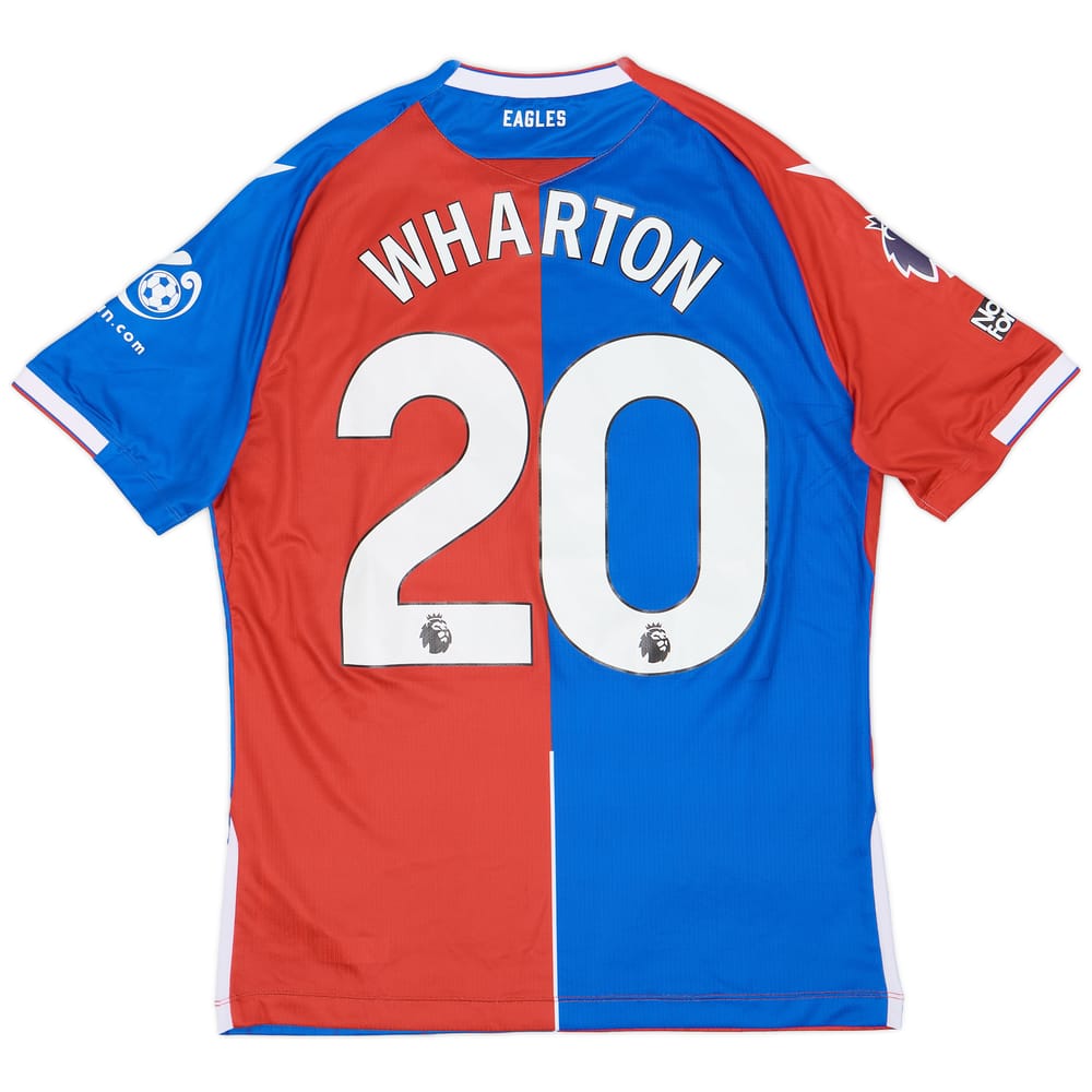 2023-24 Crystal Palace Match Issue Home Shirt Wharton #20