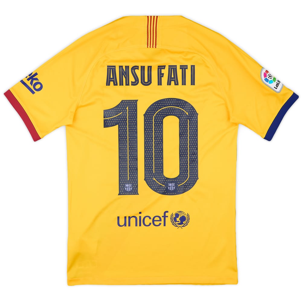 2019-20 Barcelona 'Senyera' Fourth Shirt Ansu Fati #10 - 10/10 - (S)