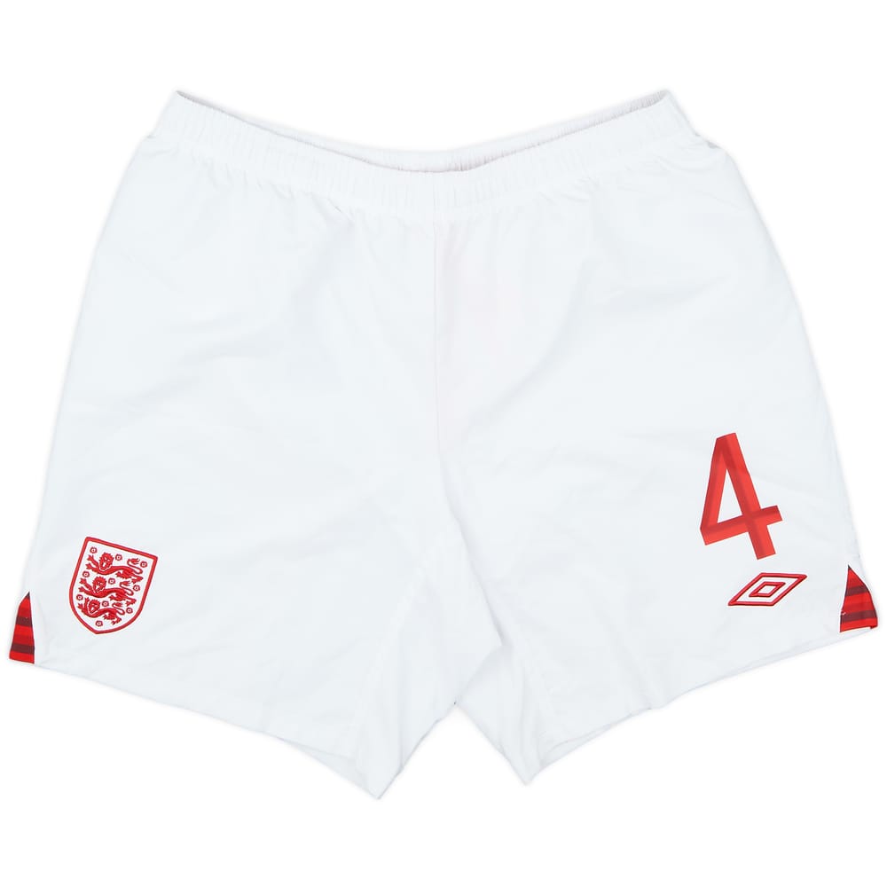 2012-13 England Match Issue Home Shorts #4