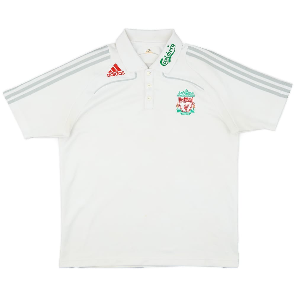 2008-09 Liverpool adidas Polo Shirt - 7/10 - (L)