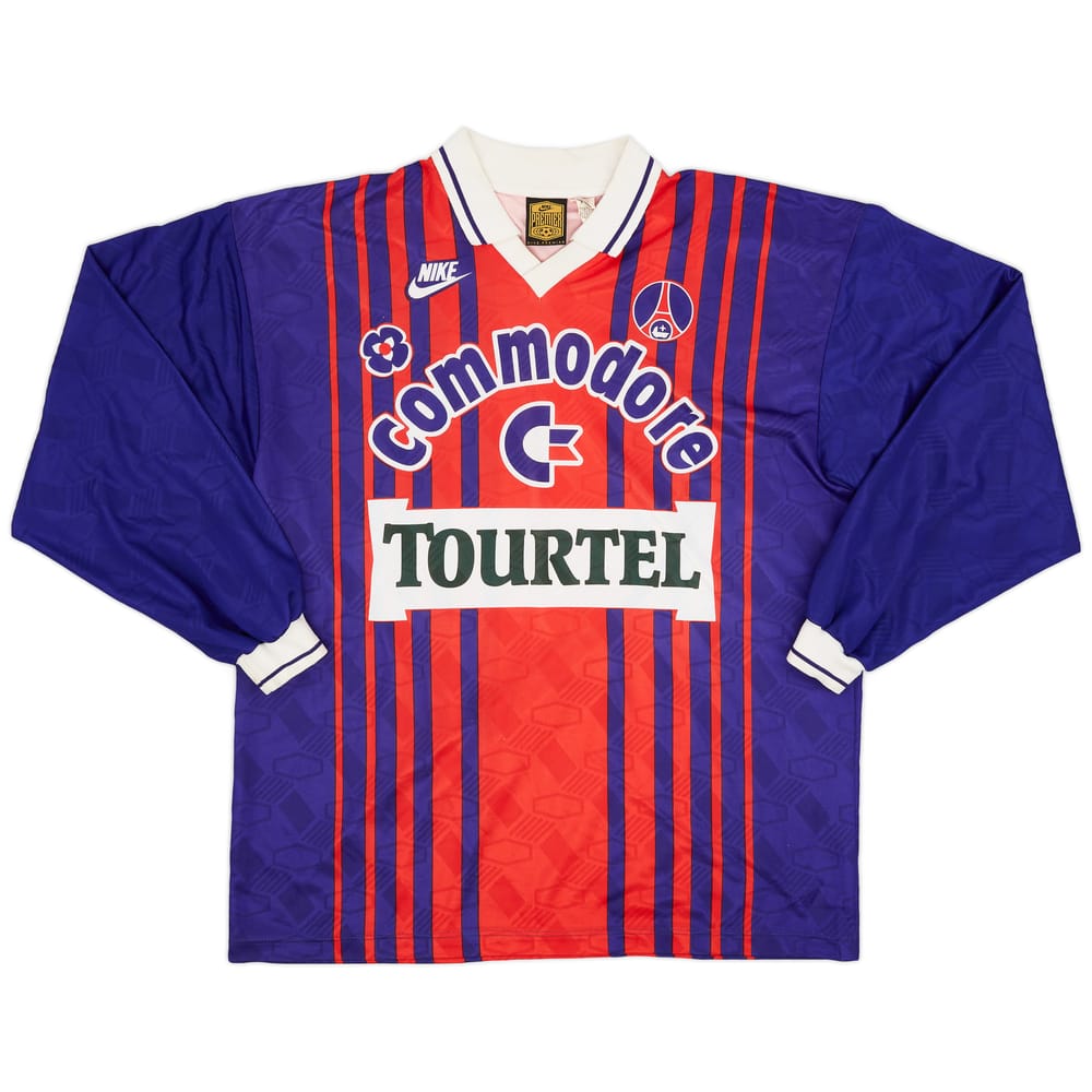 1993-94 Paris Saint-Germain Home L/S Shirt - 9/10 - (XL)