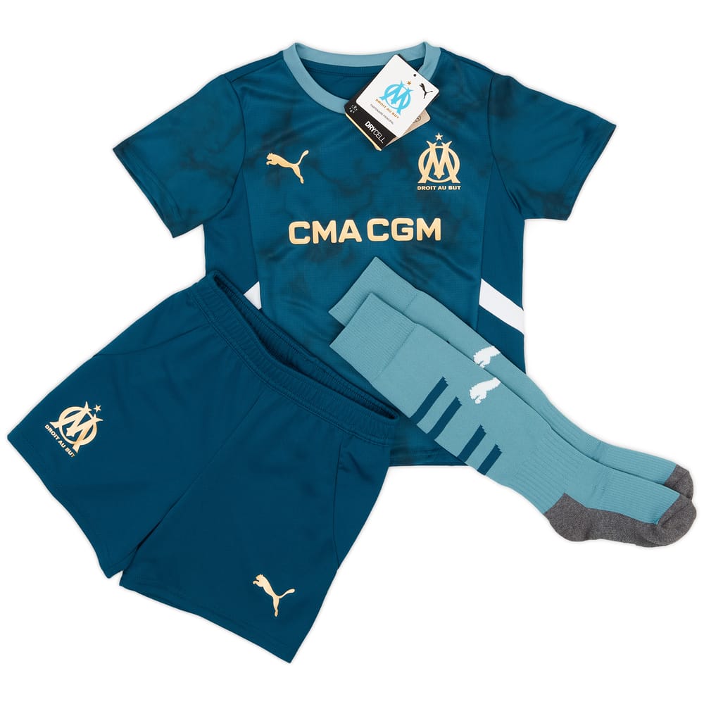 2024-25 Olympique Marseille Away Full Kit (Little Kids)