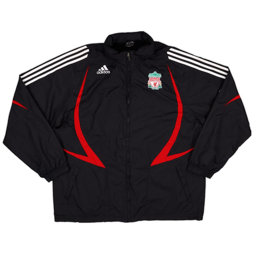 2007-08 Liverpool adidas Hooded Rain Jacket - 8/10 - (L/XL)