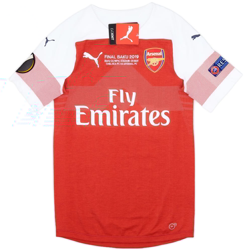 2019 Arsenal Player Issue Europa League Final Home Shirt