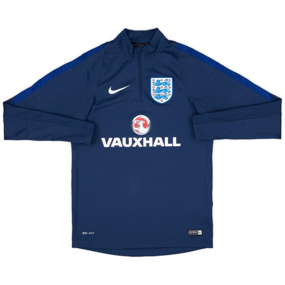 2016-17 England Nike 1/4 Zip Training Top - 9/10 - (S)