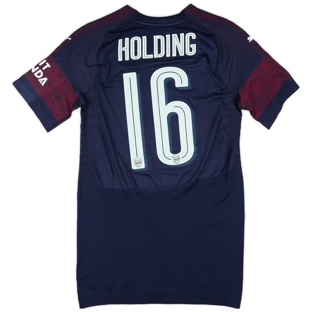 2018-19 Arsenal Match Issue Away Shirt Holding #16