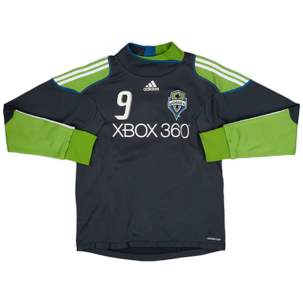 2009-10 Seattle Sounders adidas Player Issue Sweat Top #9 - 9/10 - (M)