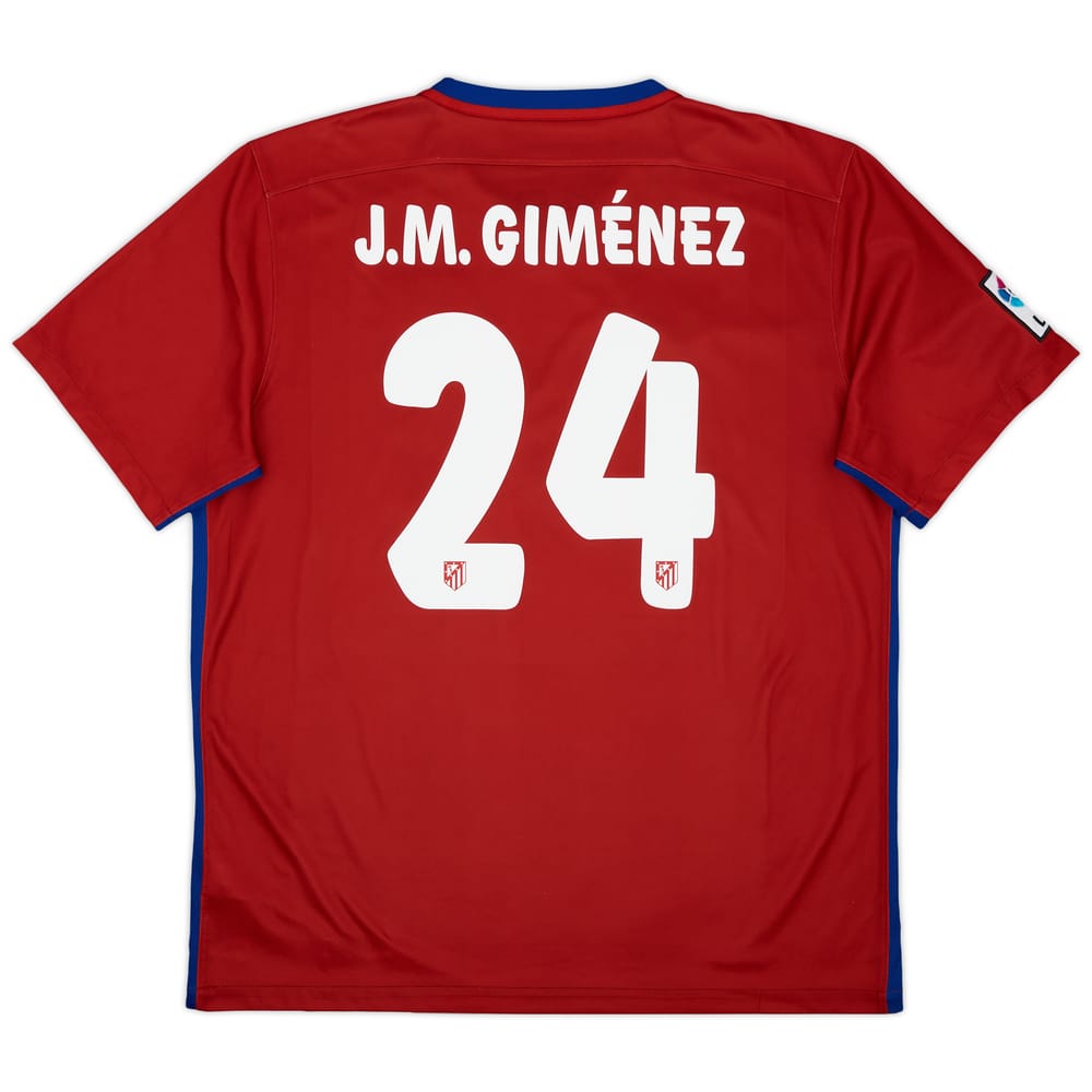 2015-16 Atletico Madrid Home Shirt J.Gimenez #24 - 8/10 - (XL)