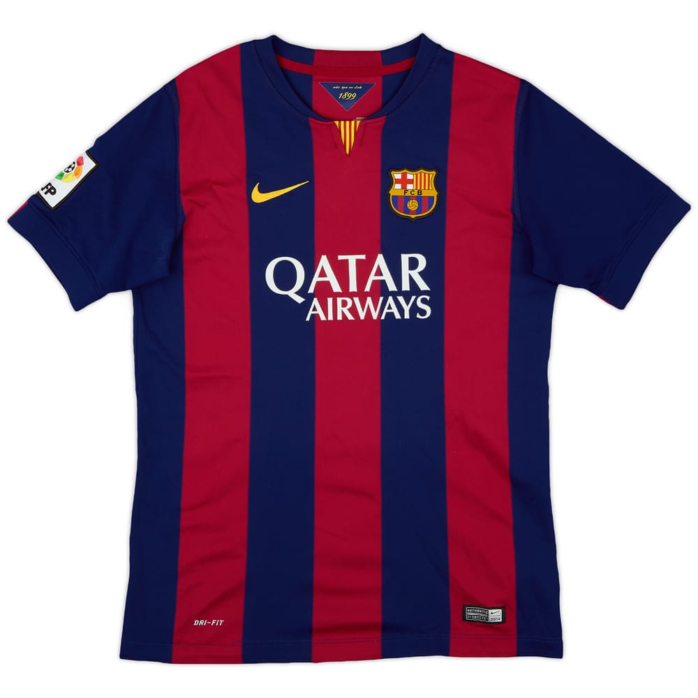 2014-15 Barcelona Home Shirt - 9/10 - (XL.Boys)