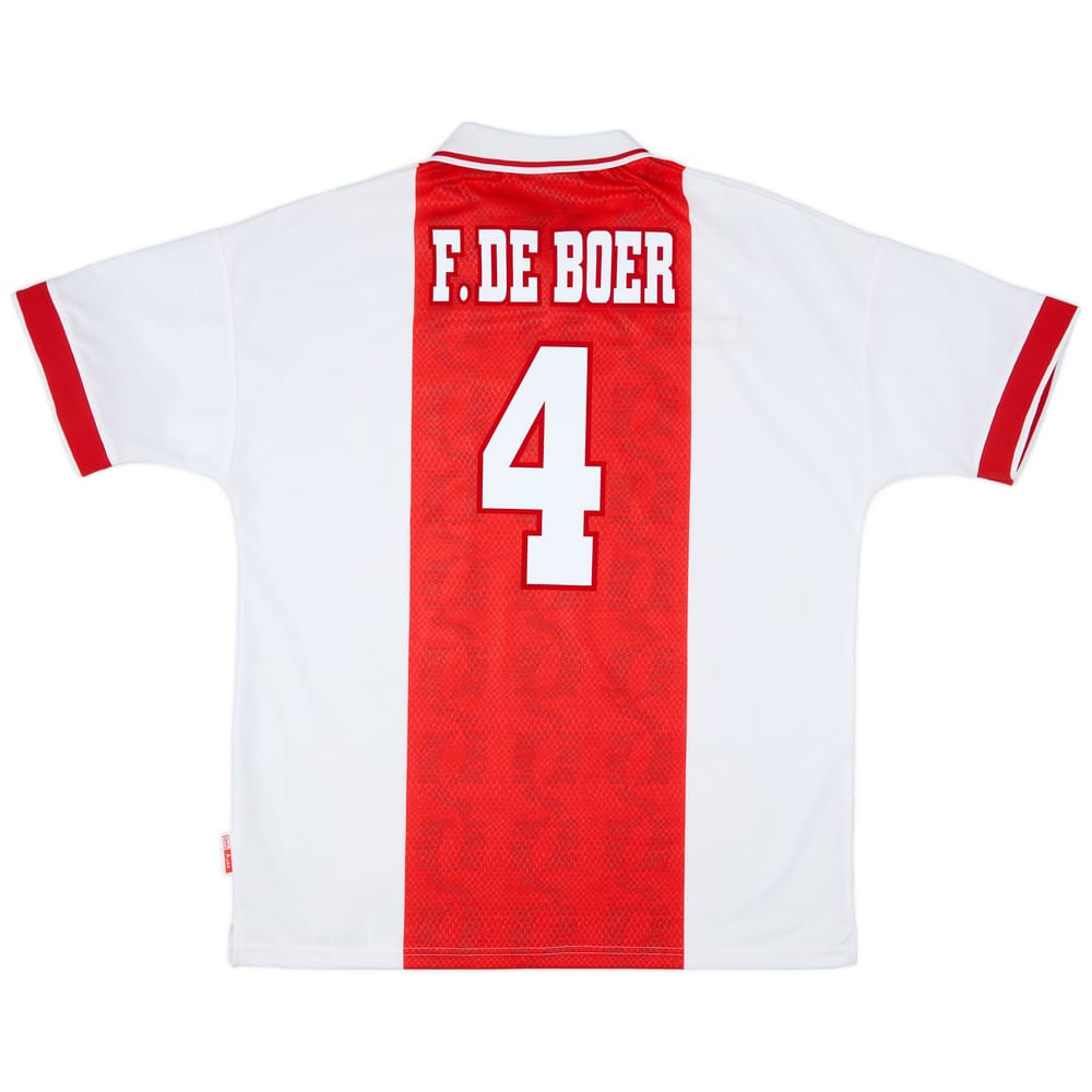 1998-99 Ajax Home Shirt F.De Boer #4 - 9/10 - (XL)