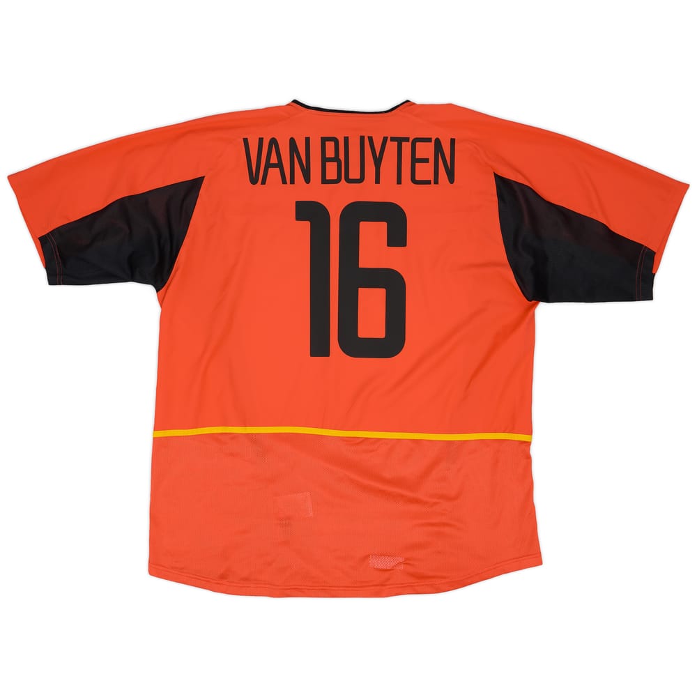 2002-04 Belgium Home Shirt Van Buyten #16 - 9/10 - (XXL)