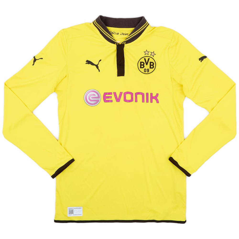 2012-13 Borussia Dortmund Home L/S Shirt - 7/10 - (S)