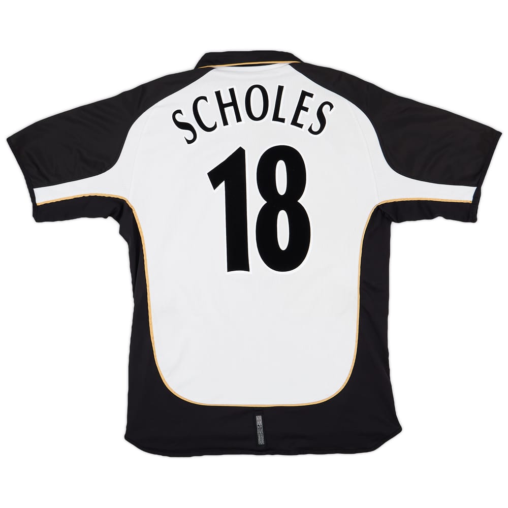 2001-02 Manchester United Centenary Away/Third Shirt Scholes #18 - 7/10 - (L)