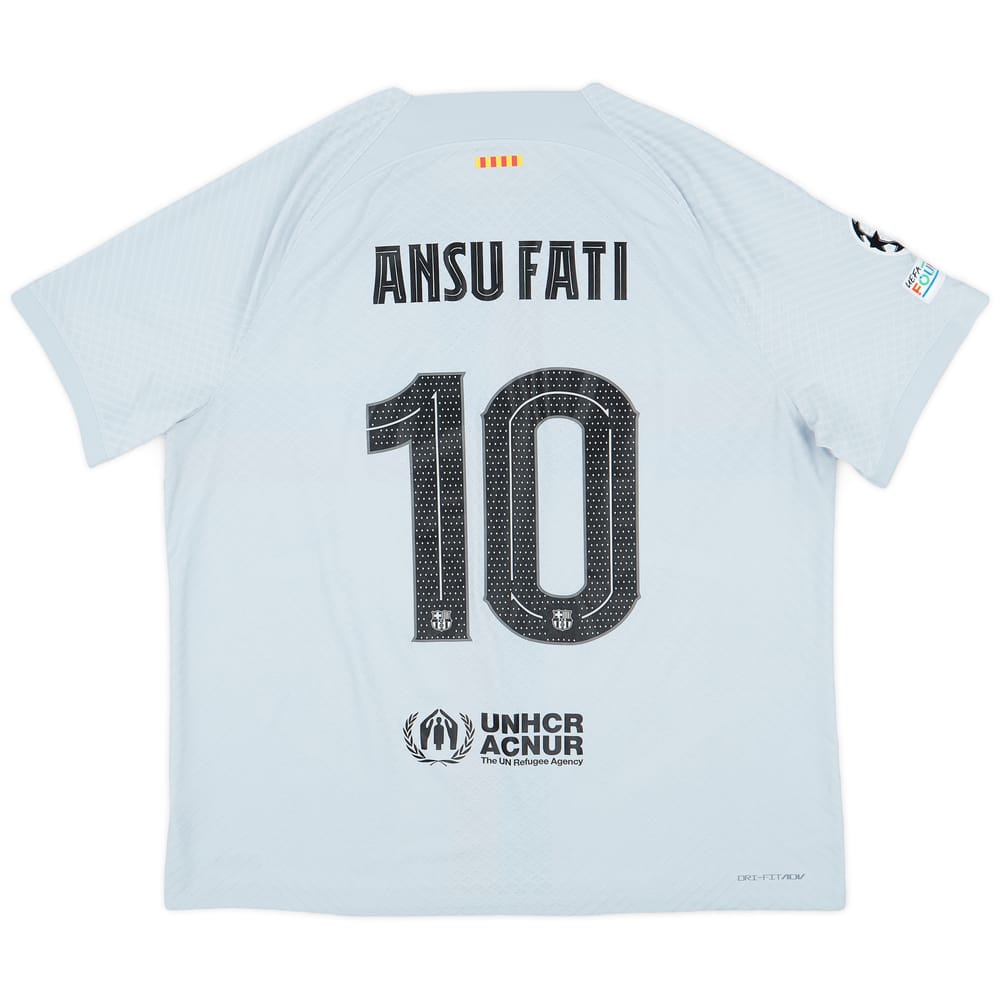 2022-23 Barcelona Authentic Third Shirt Ansu Fati #10 - 9/10 - (XXL)