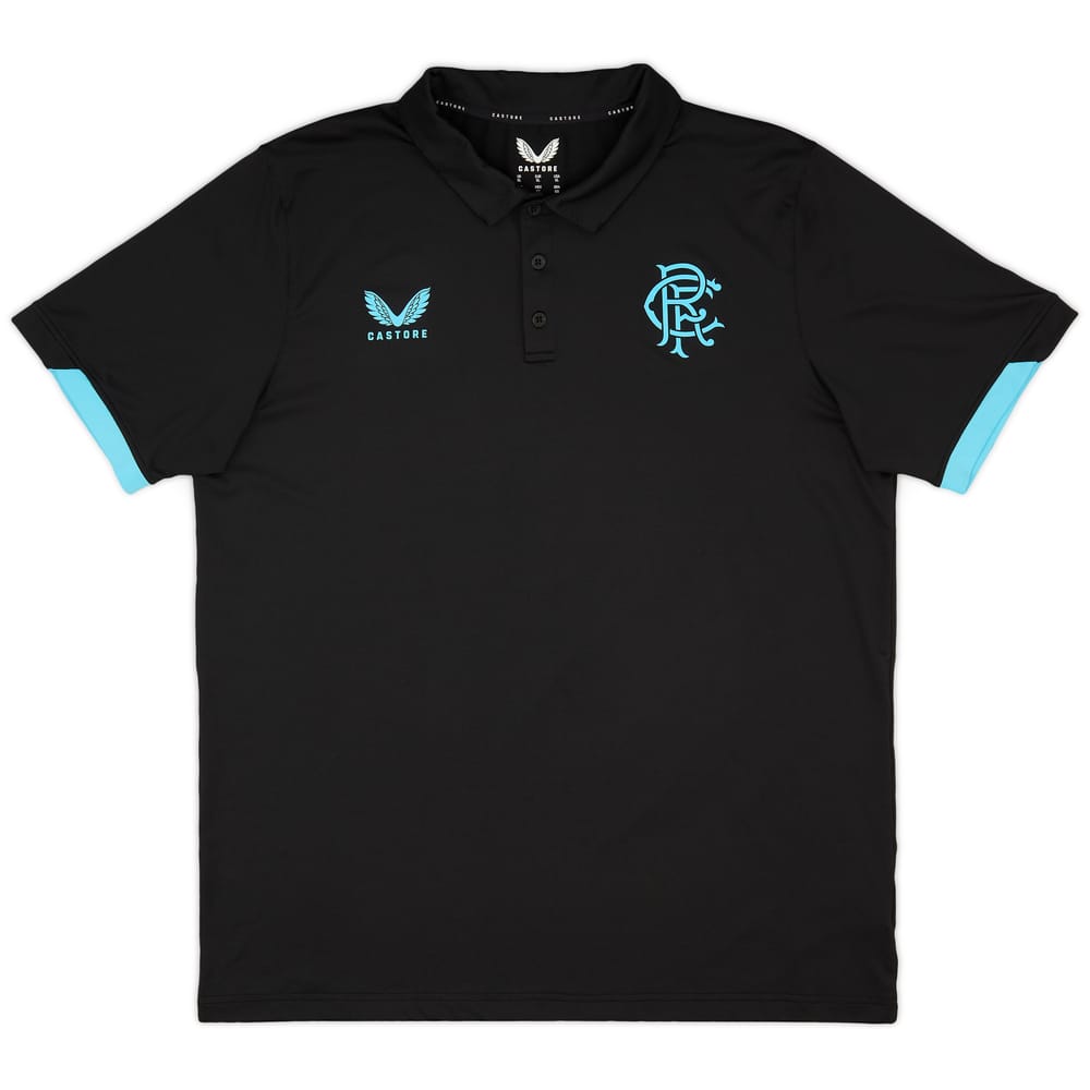 2023-24 Rangers Castore Polo T-Shirt (S) - 8/10
