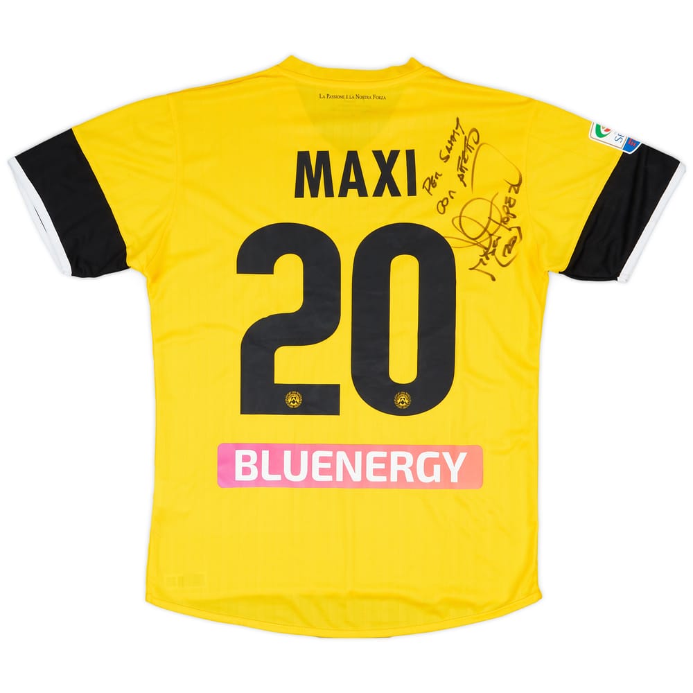 2017-18 Udinese Match Issue Signed Away Shirt Maxi #20