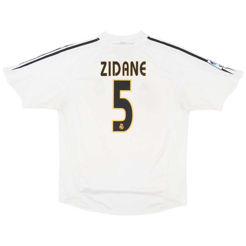 2004-05 Real Madrid Home Shirt Zidane #5 - 4/10 - (L)