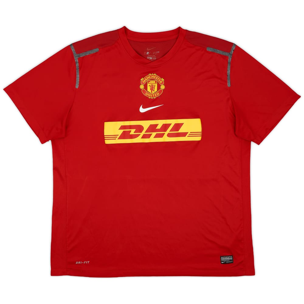 2012-13 Manchester United Player Issue Nike Training Shirt - 8/10 - (XL)