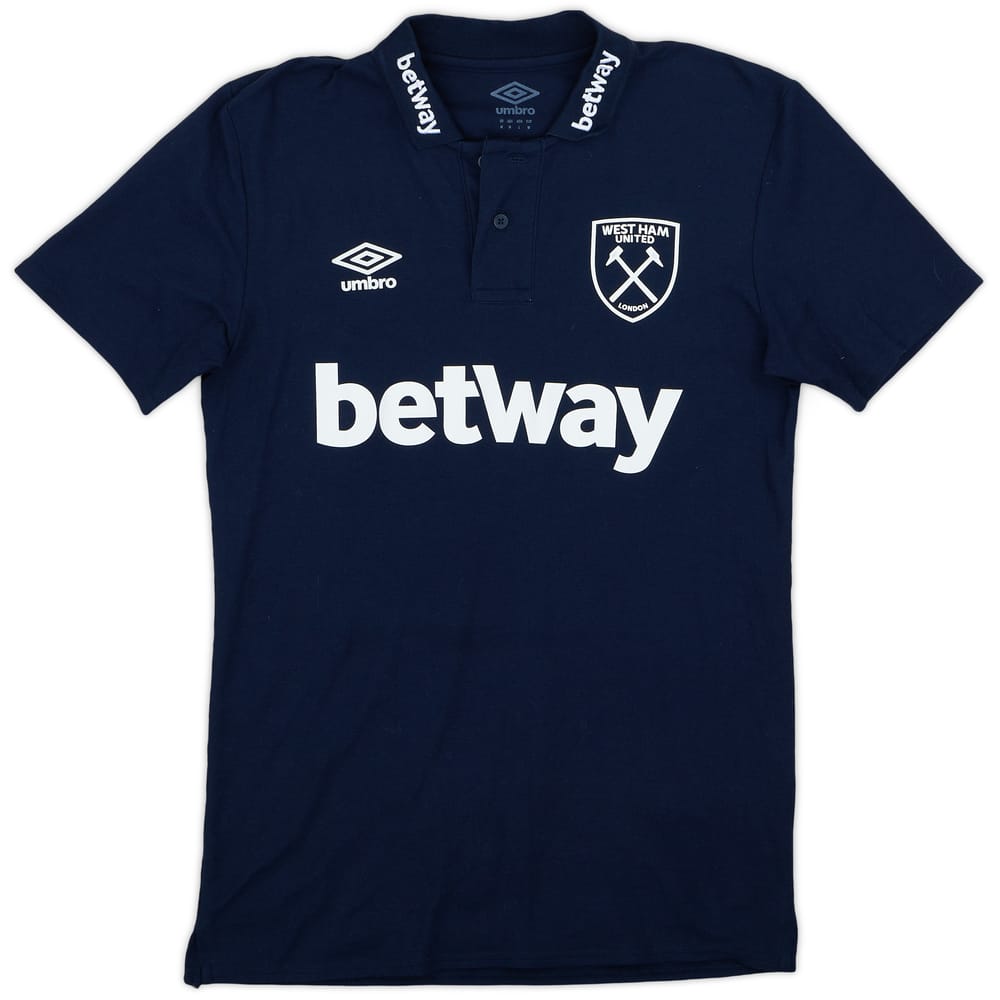 2019-20 West Ham Umbro Polo Shirt - 8/10 - (M)