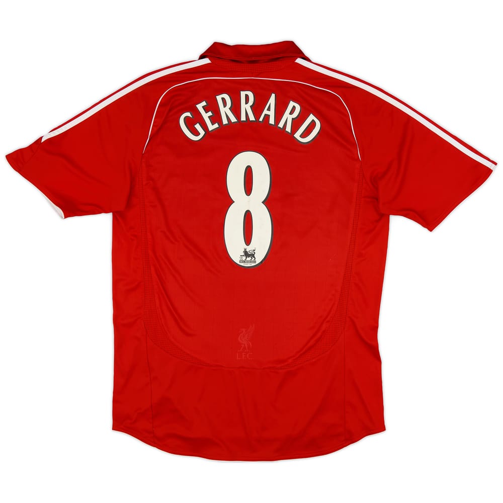 2006-08 Liverpool Home Shirt Gerrard #8 - 5/10 - (L)