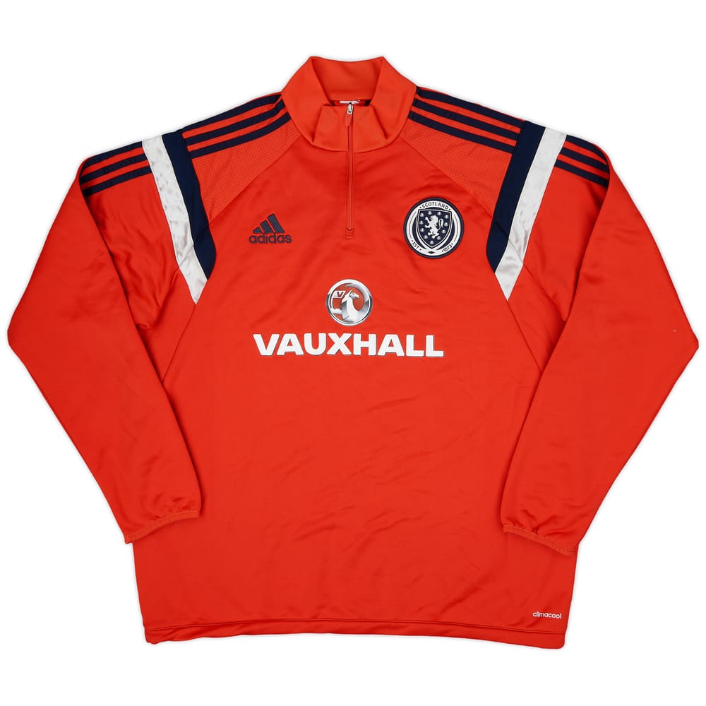 2014-15 Scotland adidas 1/4 Zip Training Top - 9/10 - (XL)