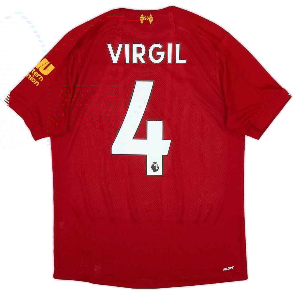 2019-20 Liverpool Home Shirt Virgil #4 - 7/10 - (S)