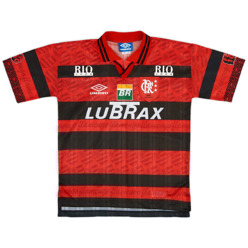 1995-96 Flamengo Centenary Home Shirt #11 - 9/10 - (S.Boys)