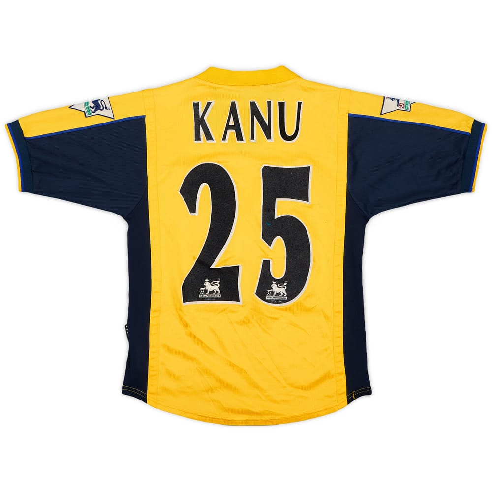 1999-01 Arsenal Away Shirt Kanu #25 - 8/10 - (M.Boys)
