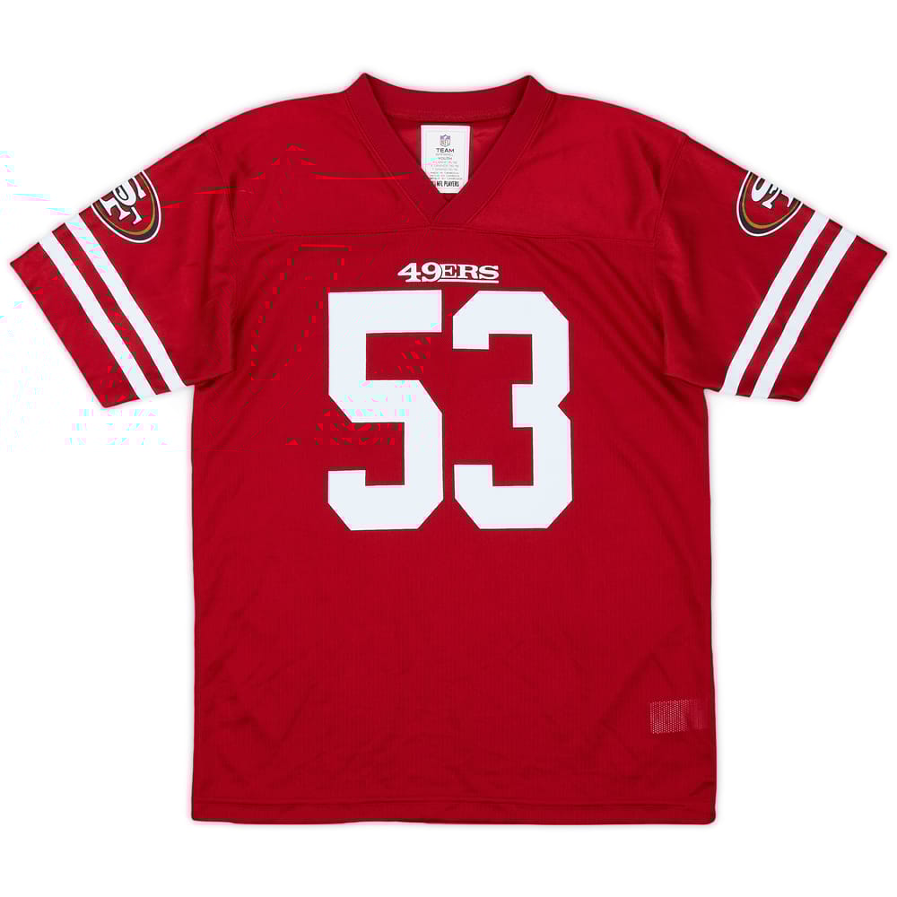 2012-16 San Francisco 49ers Bowman #53 NFL Replica Home Jersey - 8/10 - (XL.Boys)