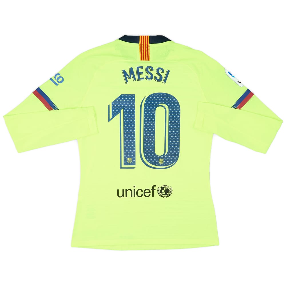 2018-19 Barcelona Authentic Away L/S Shirt Messi #10 (L)