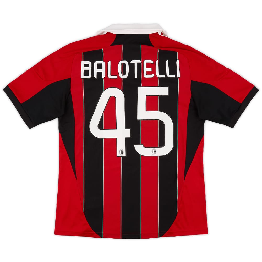 2012-13 AC Milan Home Shirt Balotelli #45 - 7/10 - (L)