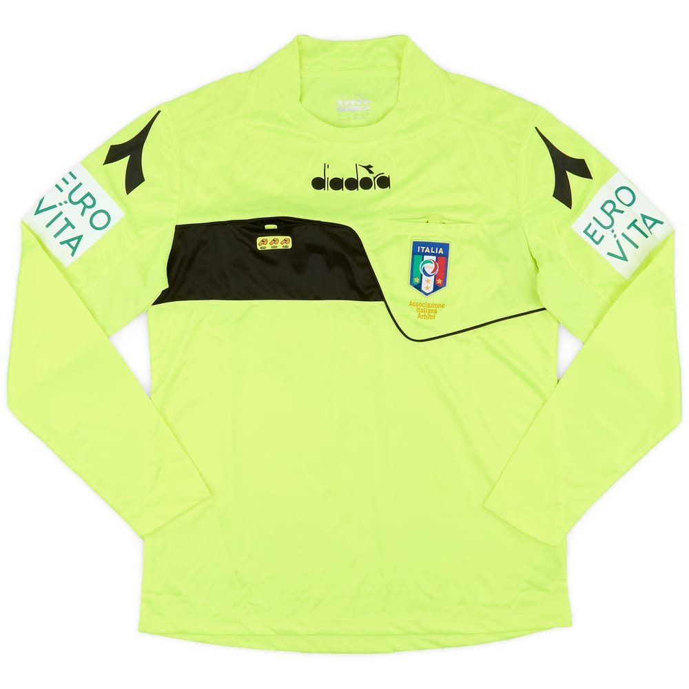 2017-18 Italy Diadora Referee L/S Shirt - 8/10 - (M)