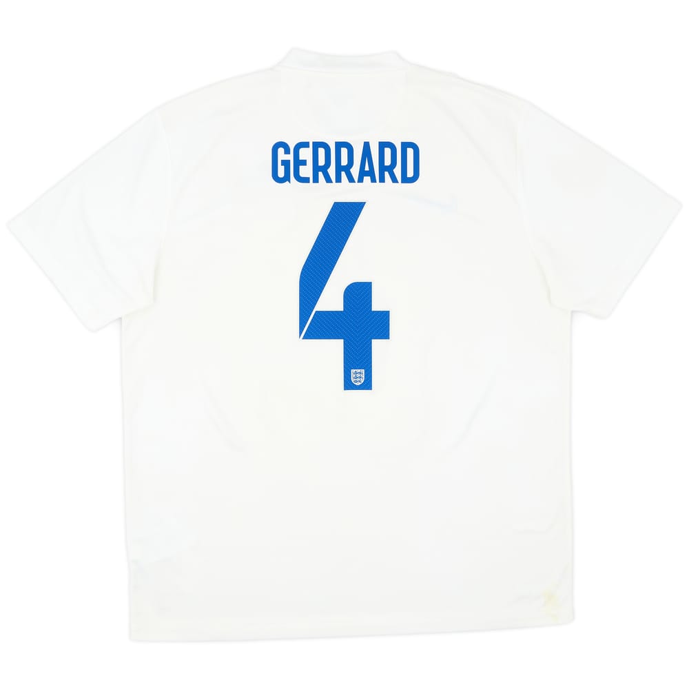 2014-15 England Home Shirt Gerrard #4 - 8/10 - (XL)