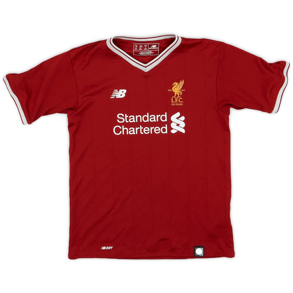 2017-18 Liverpool 125 Years Home Shirt - 6/10 - (S.Boys)