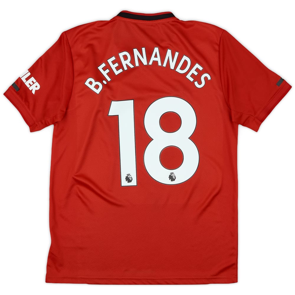 2019-20 Manchester United Home Shirt B.Fernandes #18 - 8/10 - (M)
