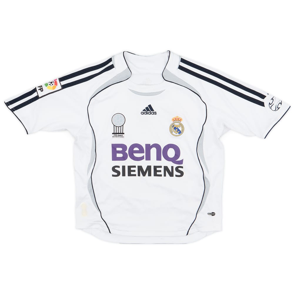 2006-07 Real Madrid Home Shirt - 8/10 - (S.Boys)