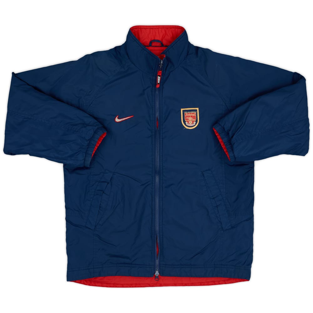 1998-99 Arsenal Nike Reversible Padded Bench Coat - 4/10 - (XL.Boys)
