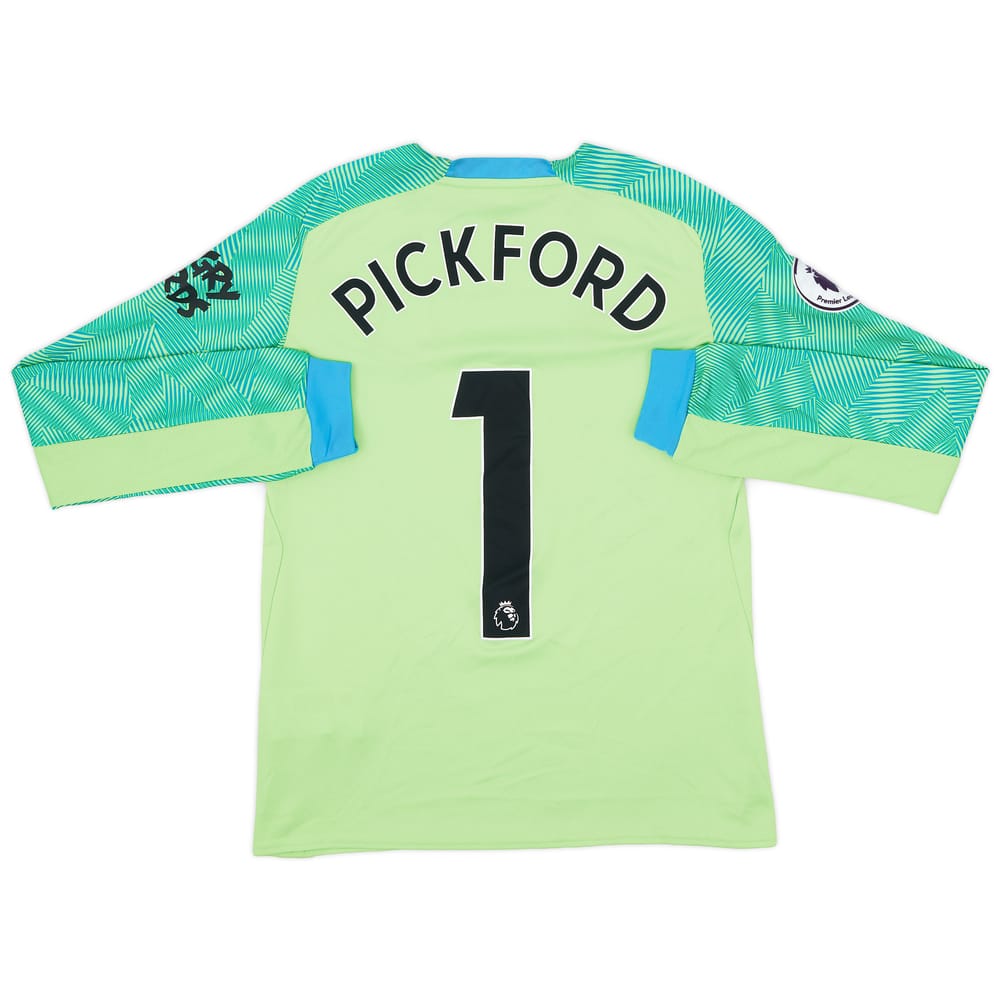 2018-19 Everton GK L/S Shirt Pickford #1 - 6/10 - (L.Boys)