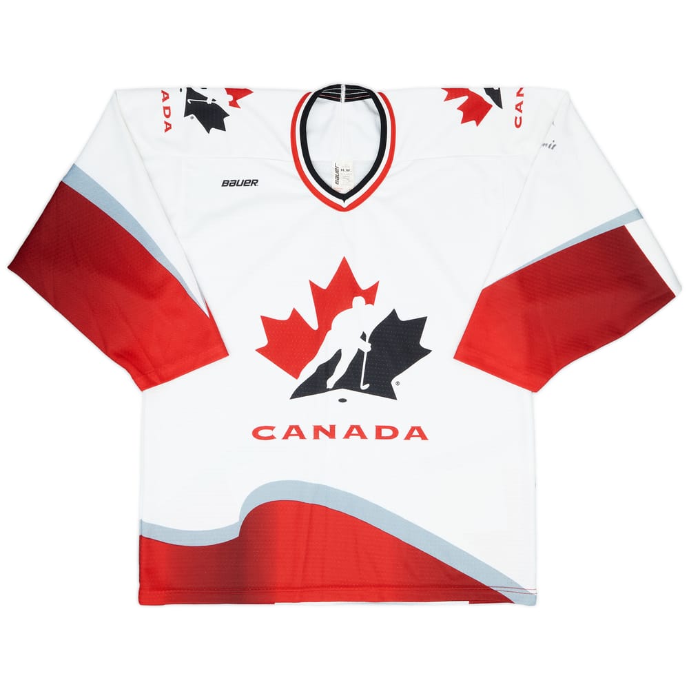 1996-98 Canada National Hockey Team 'Signed' Bauer Home Jersey - 8/10 - (M)