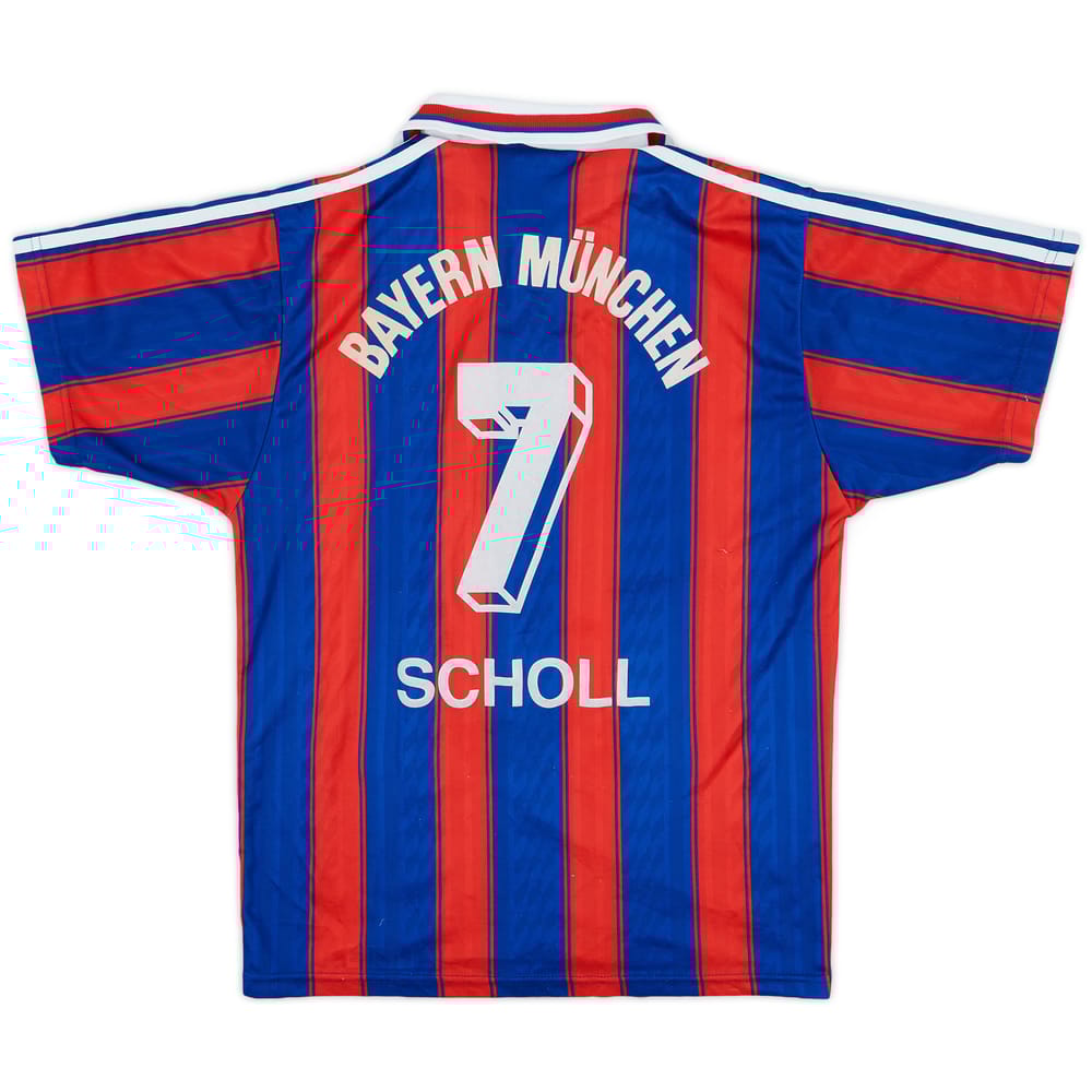 1995-97 Bayern Munich Home Shirt Scholl #7 - 7/10 - (S)