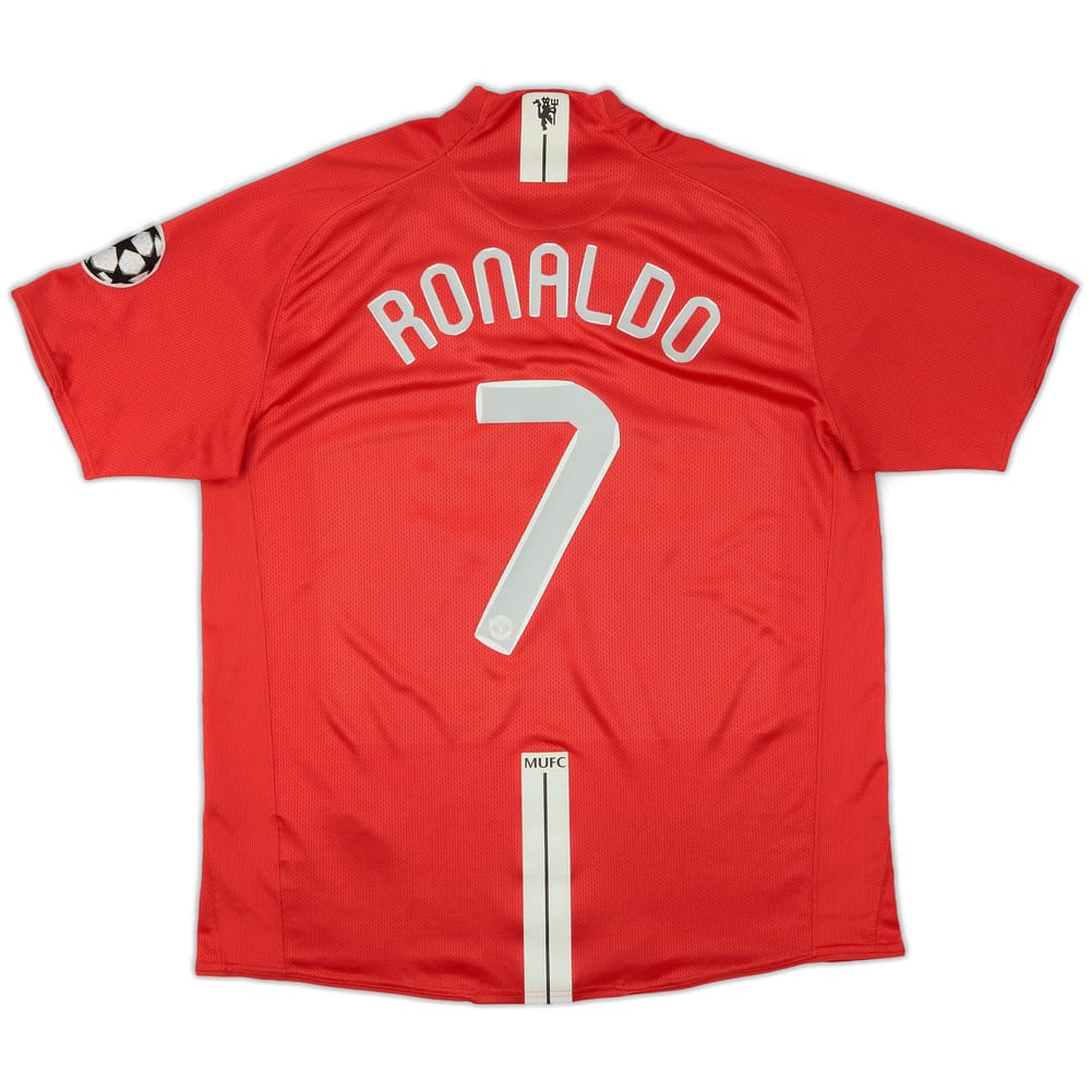 2007-09 Manchester United 'Moscow 2008' Home Shirt Ronaldo #7 - 9/10 - (XL)