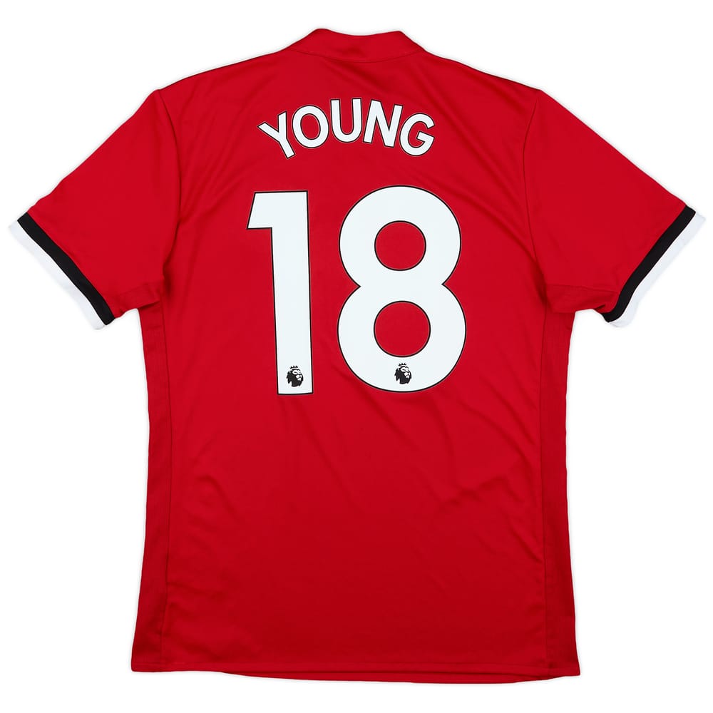 2017-18 Manchester United Home Shirt Young #18 - 7/10 - (M)
