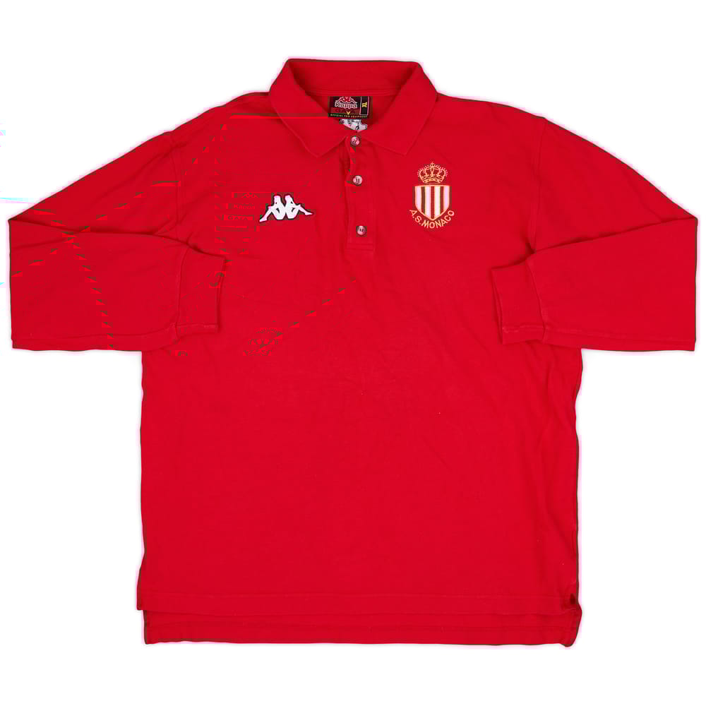 1998-99 Monaco Kappa Polo L/S Shirt - 9/10 - (XL)