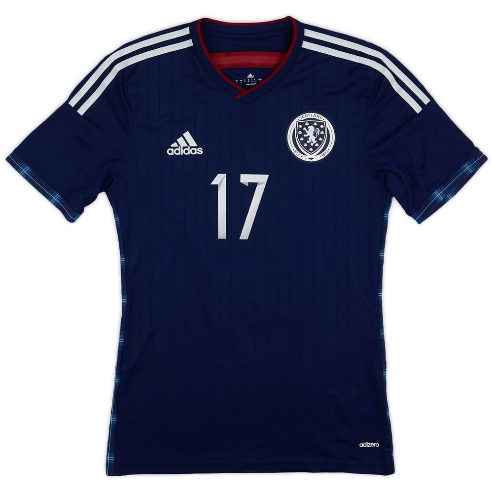 2014-15 Scotland Player Issue Home Shirt #17 - 10/10 - (S)
