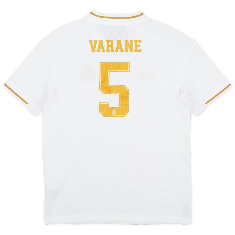 2019-20 Real Madrid Home Shirt Varane #5 - 9/10 - (M.Boys)