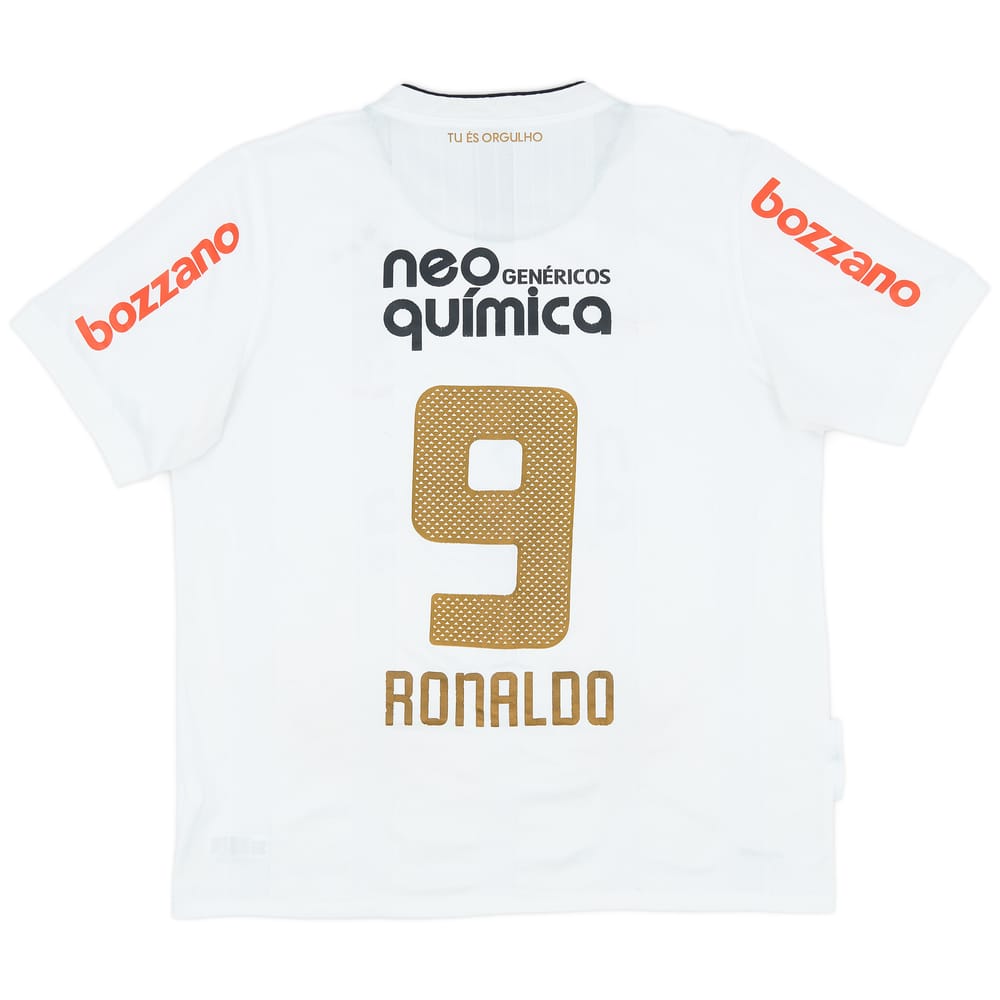 2010 Corinthians '100 Year Anniverary' Shirt Ronaldo #9 - 7/10 - (L)
